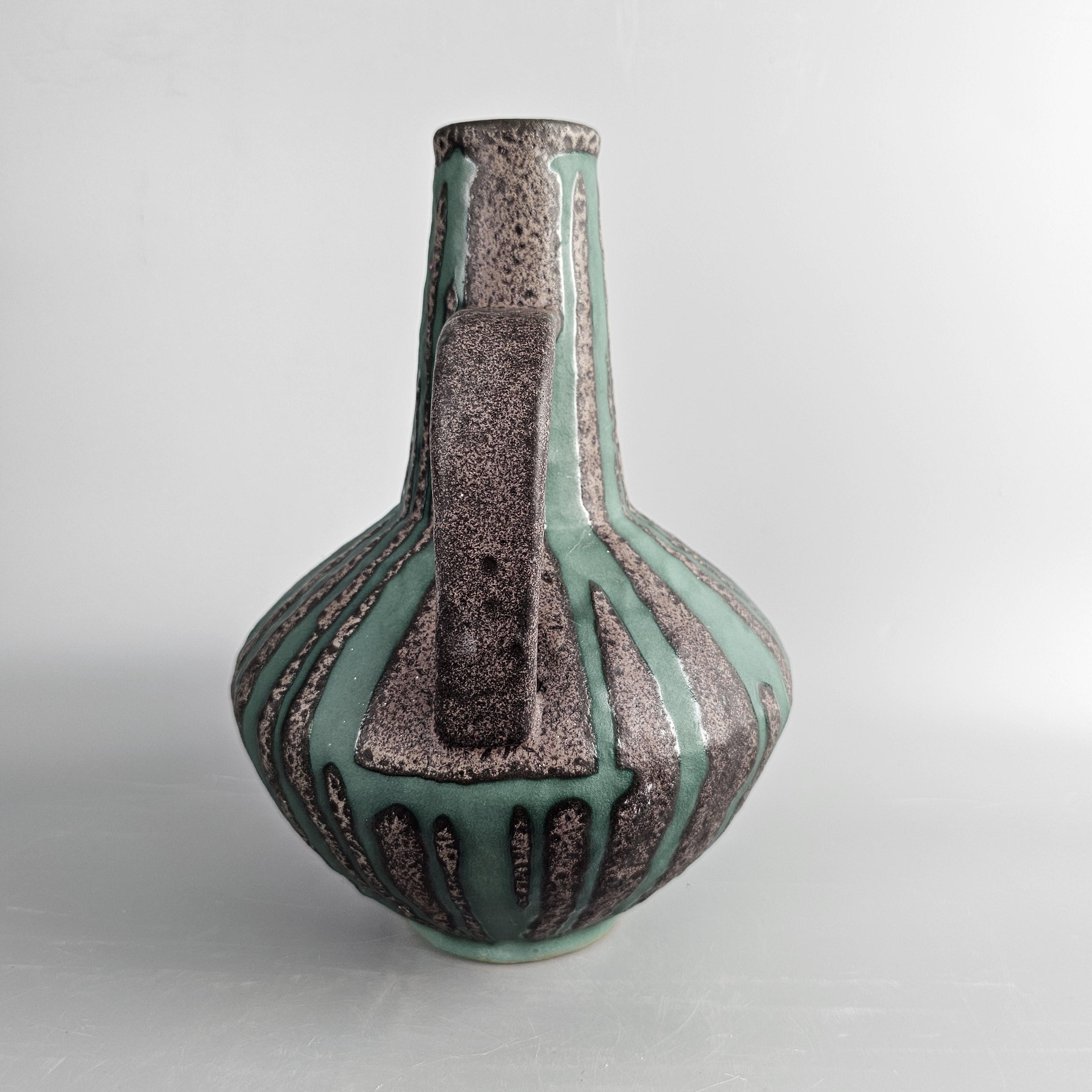 A Very Rare Vintage West German Fat Lava Vase Made by Carstens