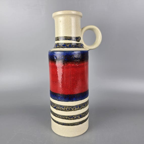 Vintage West German Fat Lava Vase. Scheurich, Model Number 401-28