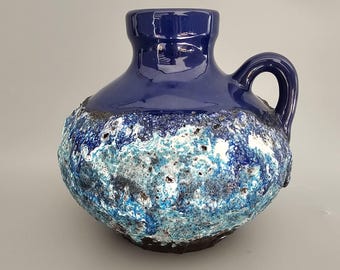 Vintage West German Fat Lava Vase. Ruscha Keramik, Form Number 313