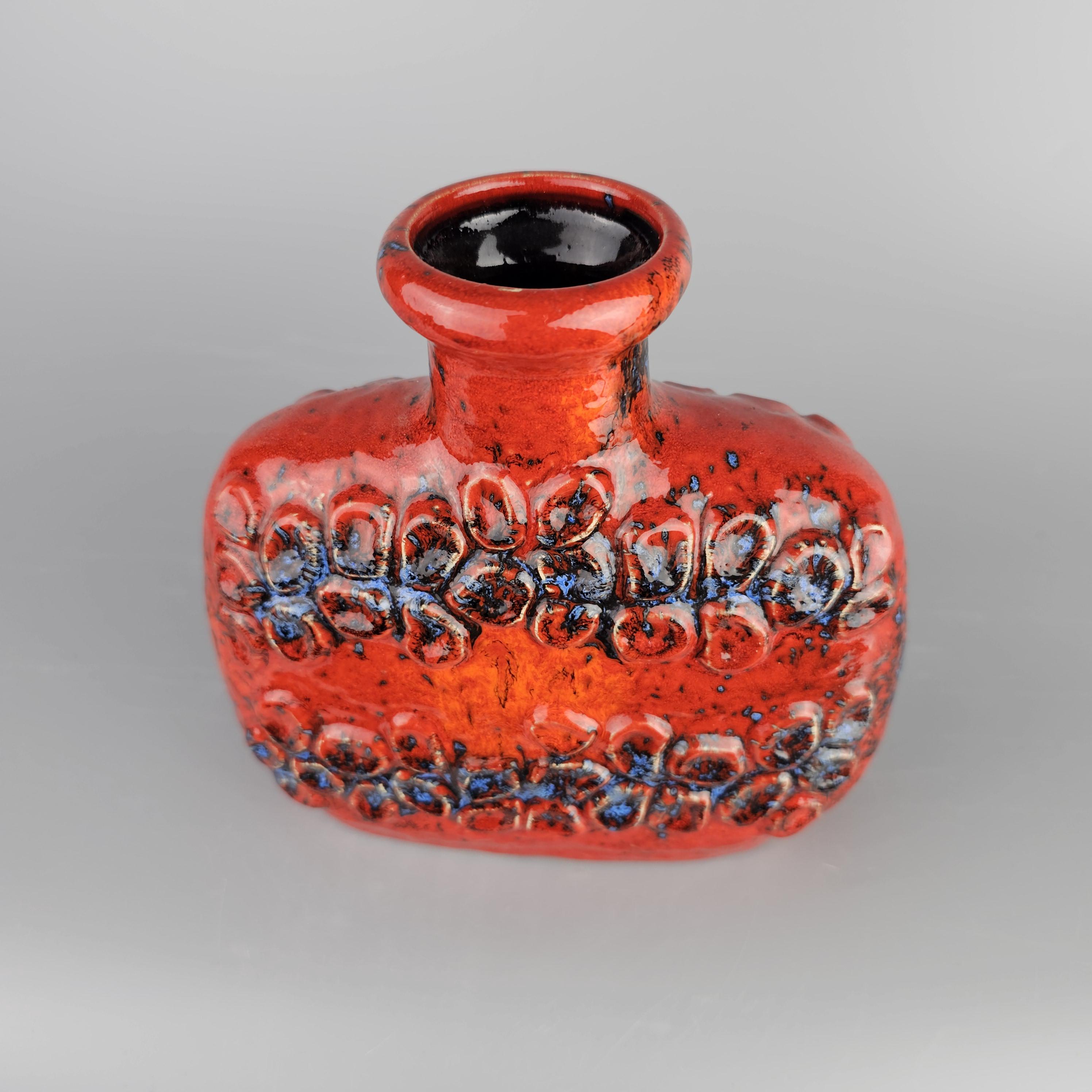 Vintage West German Fat Lava Vase Made by Dumler & Breiden. Style