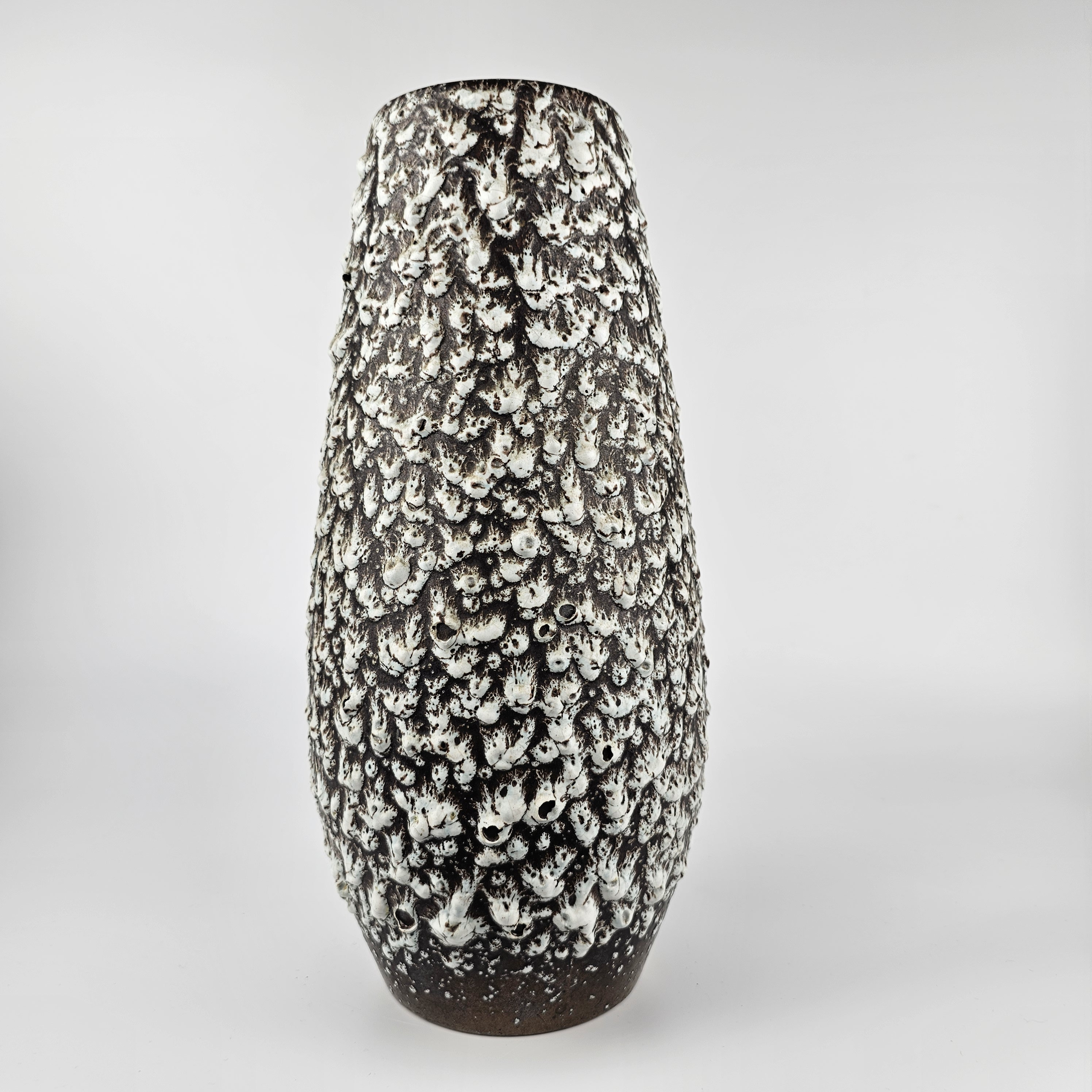 A West German Fat Lava Vase by Scheurich. the Vase is Numbered