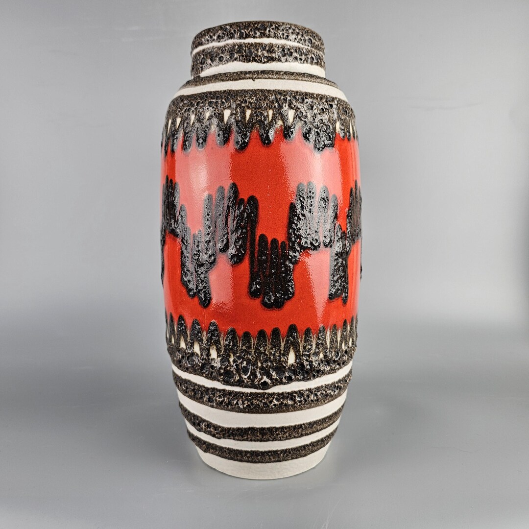Vintage West German Fat Lava Vase Made by Scheurich. Shape Number