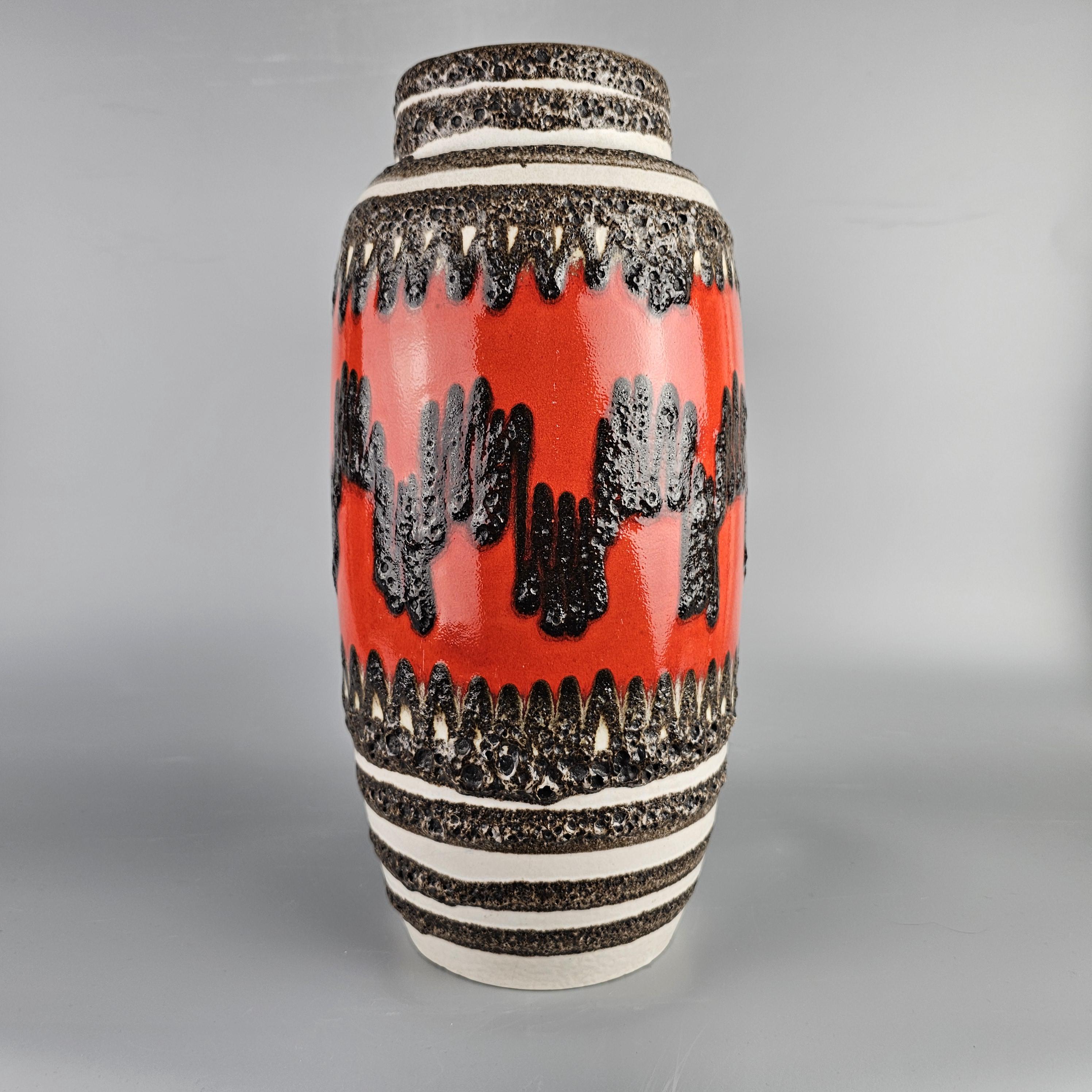 Vintage West German Fat Lava Vase Made by Scheurich. Shape Number