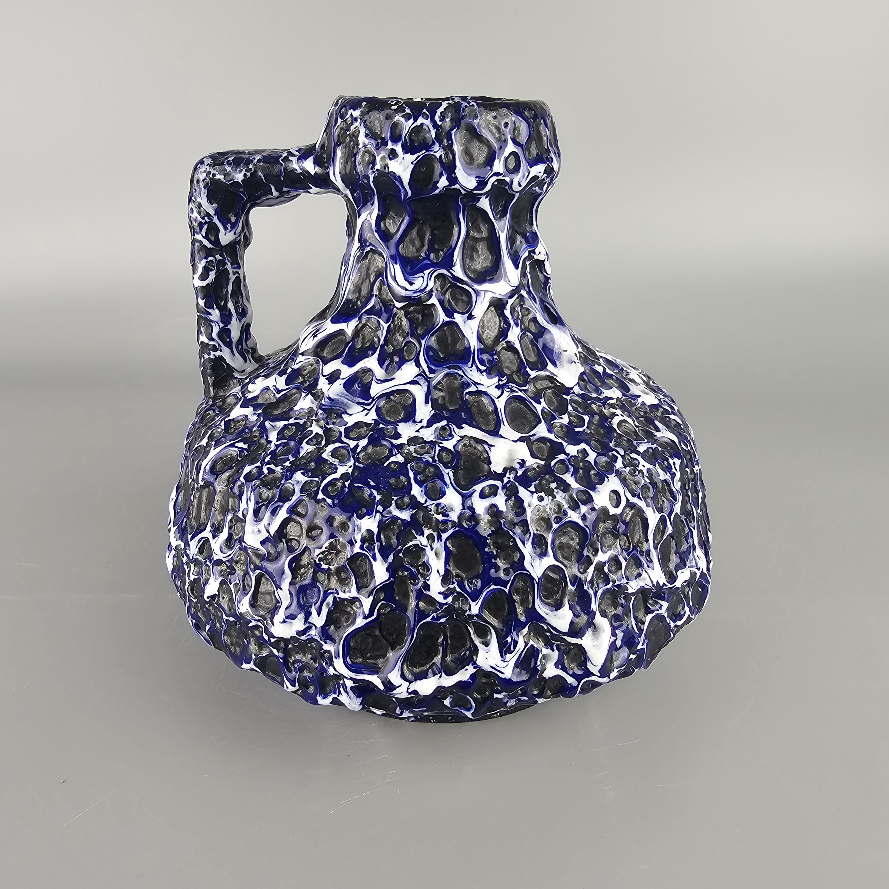 ビンテージの西ドイツの Fat Lava 花瓶。 ES Keramik / Emons & Sohne