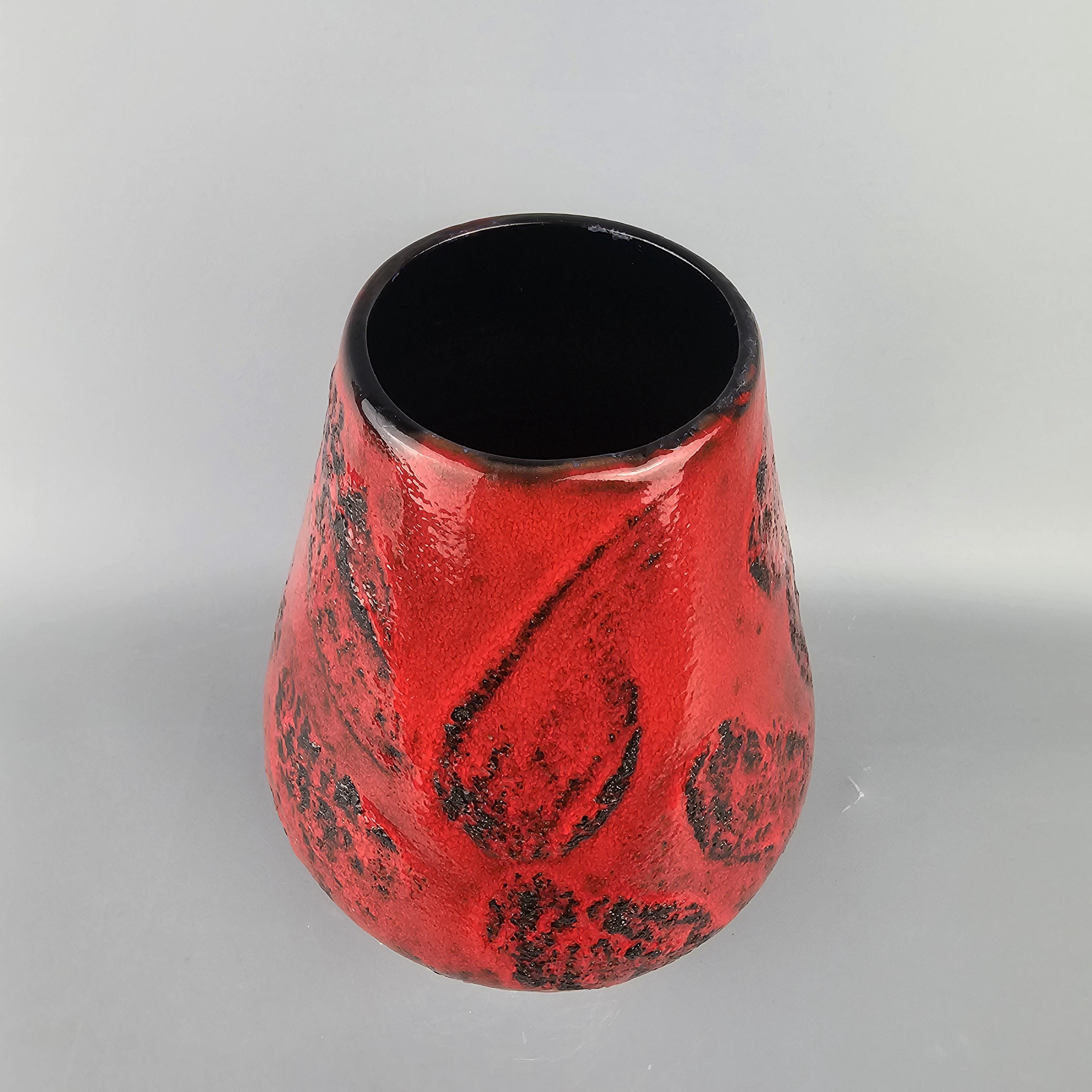 Graflich Ortenburg Fat Lava Fatlava 西ドイツ Vintage West German Fat Lava Vase. Gräflich Ortenburg, Form Number