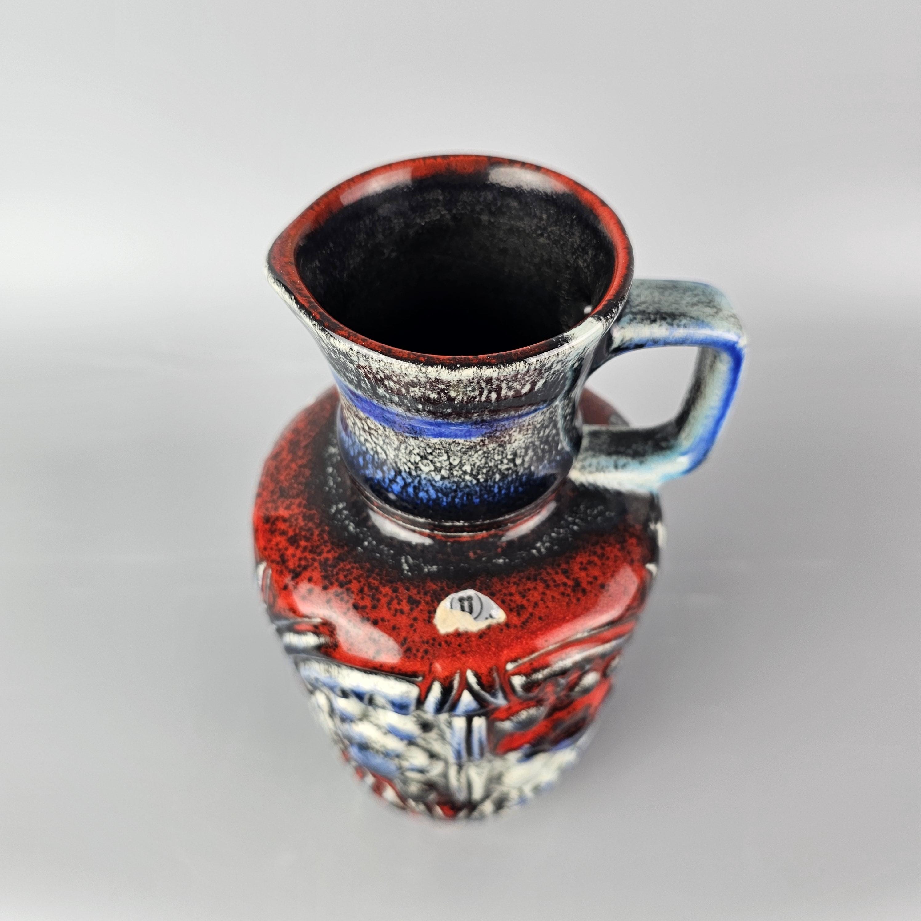 Vintage West German Fat Lava Vase Made by Uebelacker / U-keramik