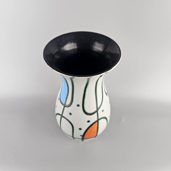 Fohr Keramik 社製の西ドイツのビンテージ Fat Lava 花瓶。シェイプ