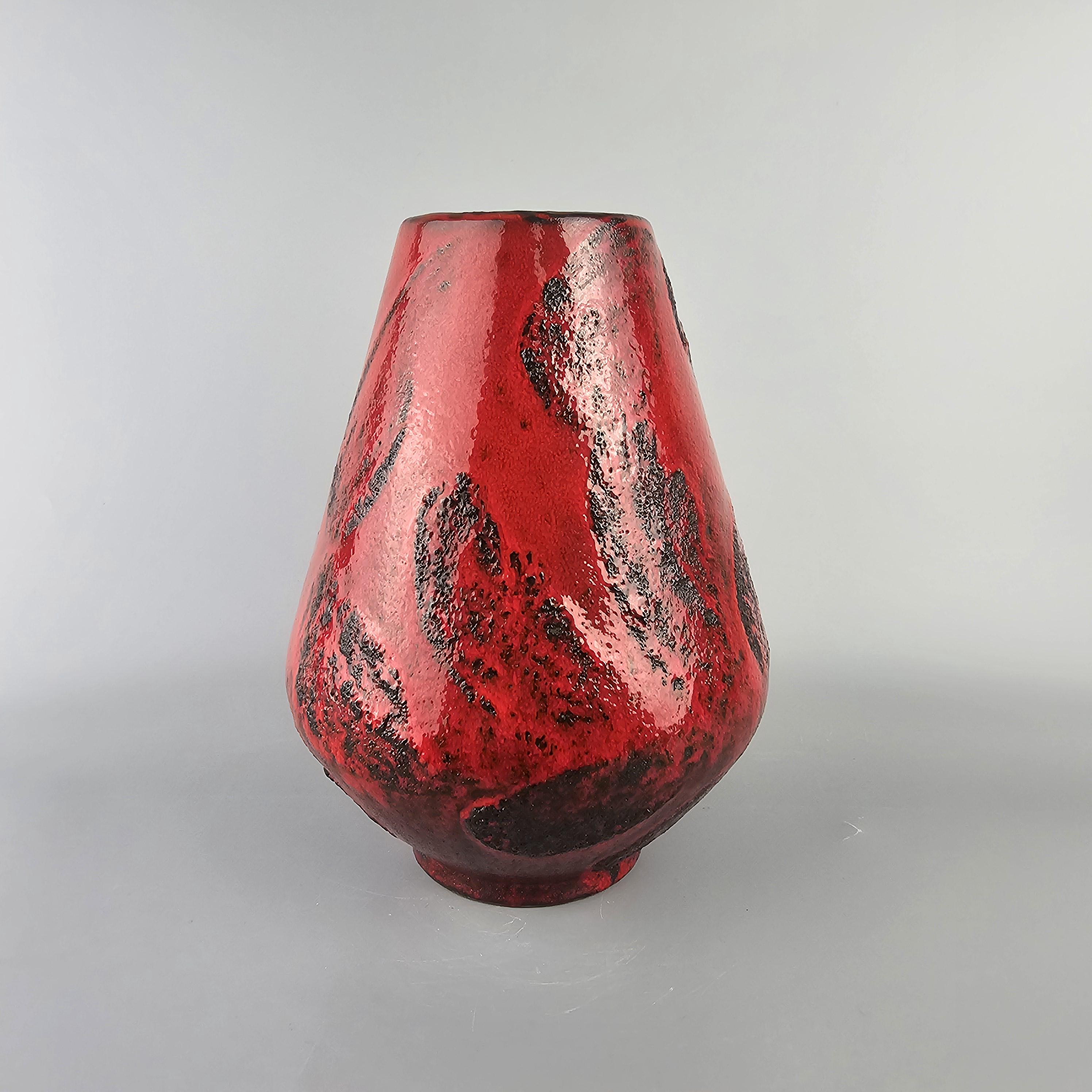 Graflich Ortenburg Fat Lava Fatlava 西ドイツ Vintage West German Fat Lava Vase. Gräflich Ortenburg, Form Number