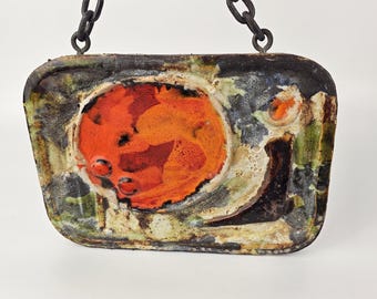 工芸品 Vintage Ruscha Fat Lava Wall Plate Vintage Ruscha Fat Lava Wall Plate Rare Vintage Red RUSCHA KERAMIK