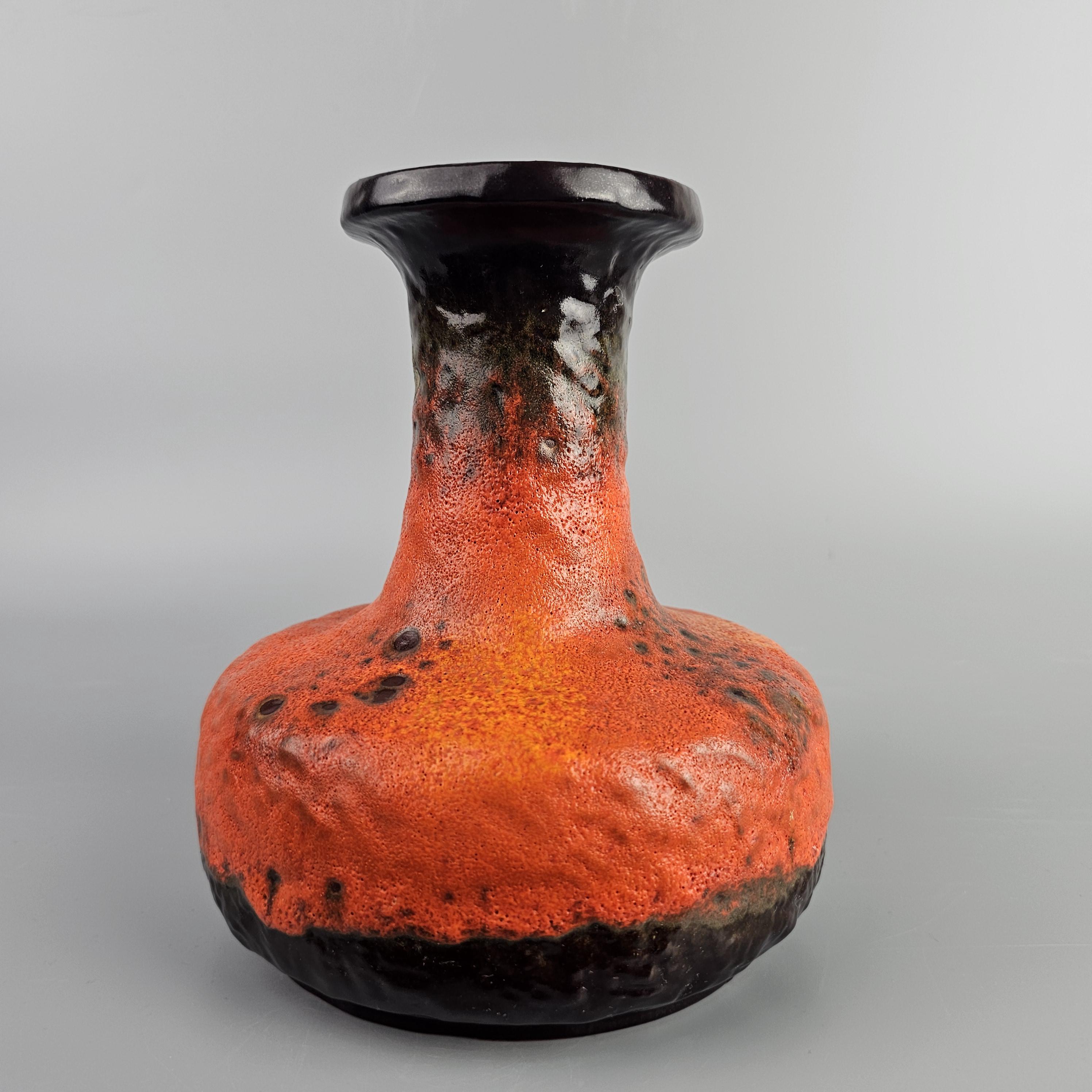 Vintage West German Fat Lava Vase Made by Carstens Tonnieshof