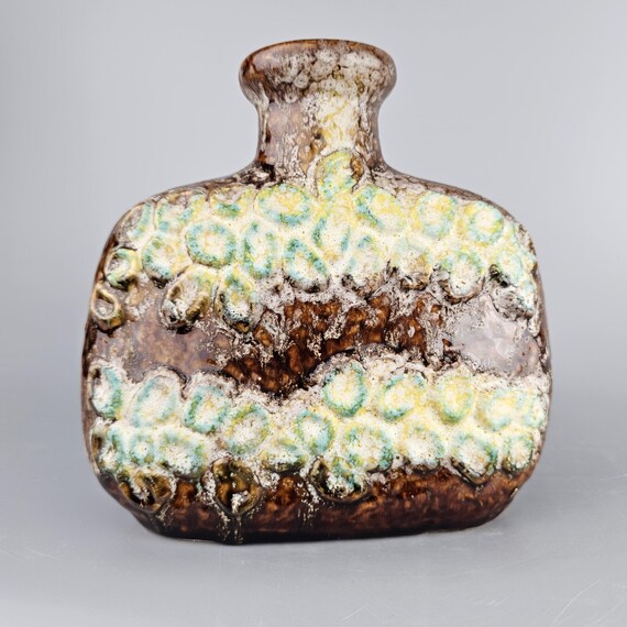 Vintage West German Fat Lava Vase Made by Dumler & Breiden. Style