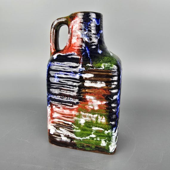 西ドイツFAT LAVA　ビンテージ花瓶　tonnieshof 西ドイツのヴィンテージ・ファット・ラバ花瓶。Carstens Tonnieshof製