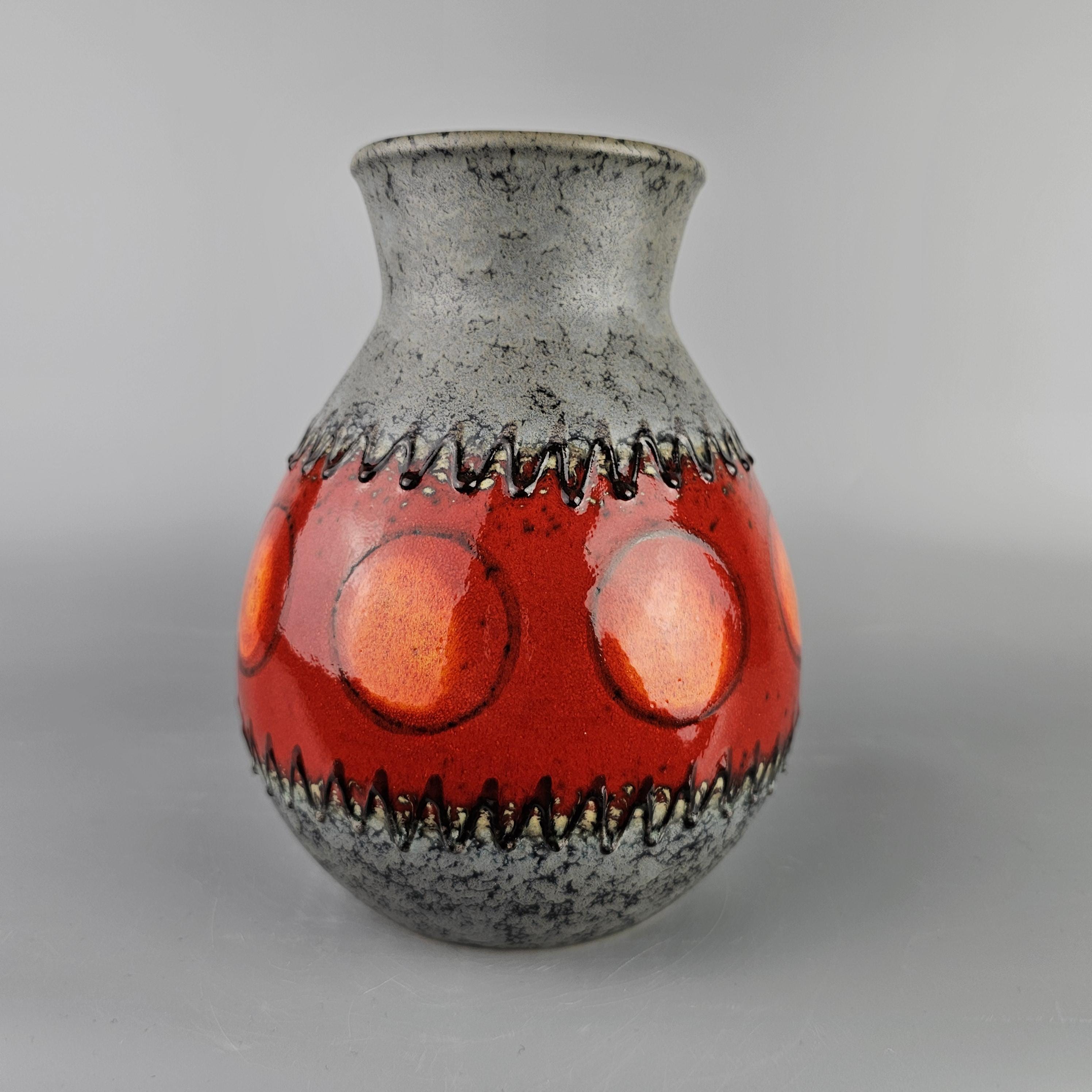 Vintage West German Fat Lava Vase Made by Dumler & Breiden. Shape