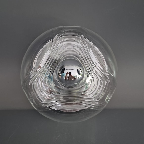 Vintage Space Age Ceiling Lamp – Peill & Putzler “wave” / “futura
