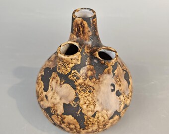 Reserved for A. Vintage East German Fat Lava Vase. VEB