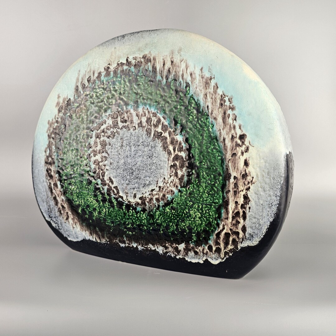 Dümler & Breiden】 Domino 25cm fat lava Vintage West German Fat