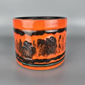 Vintage West German Fat Lava Wall Plaque Made by Vulkan Keramik