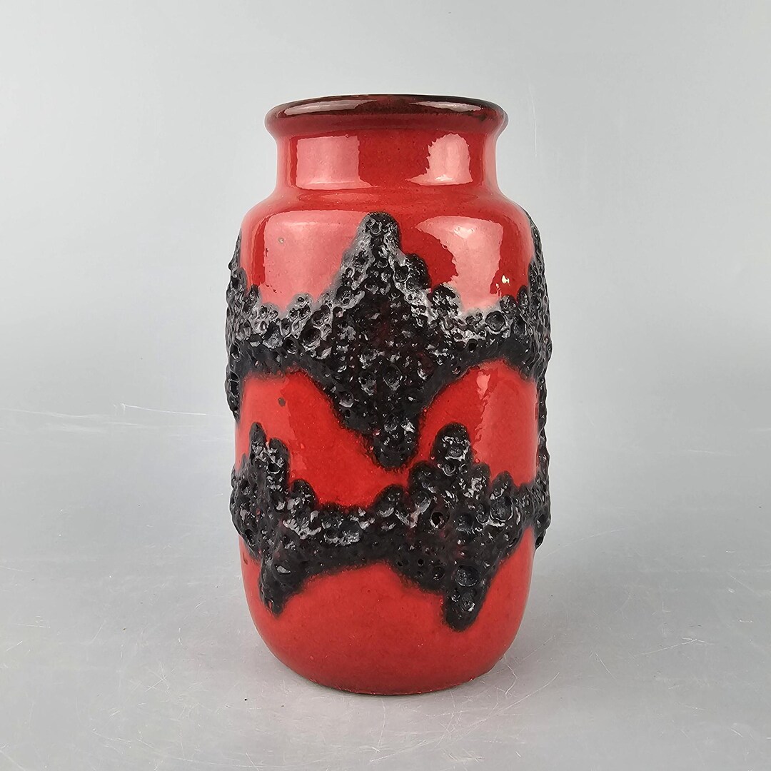 Vintage West German Fat Lava Vase Made by Scheurich. Shape Number