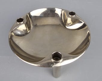 ヴィンテージ クローム キャンドルホルダー 5個セット：Hans Nagel