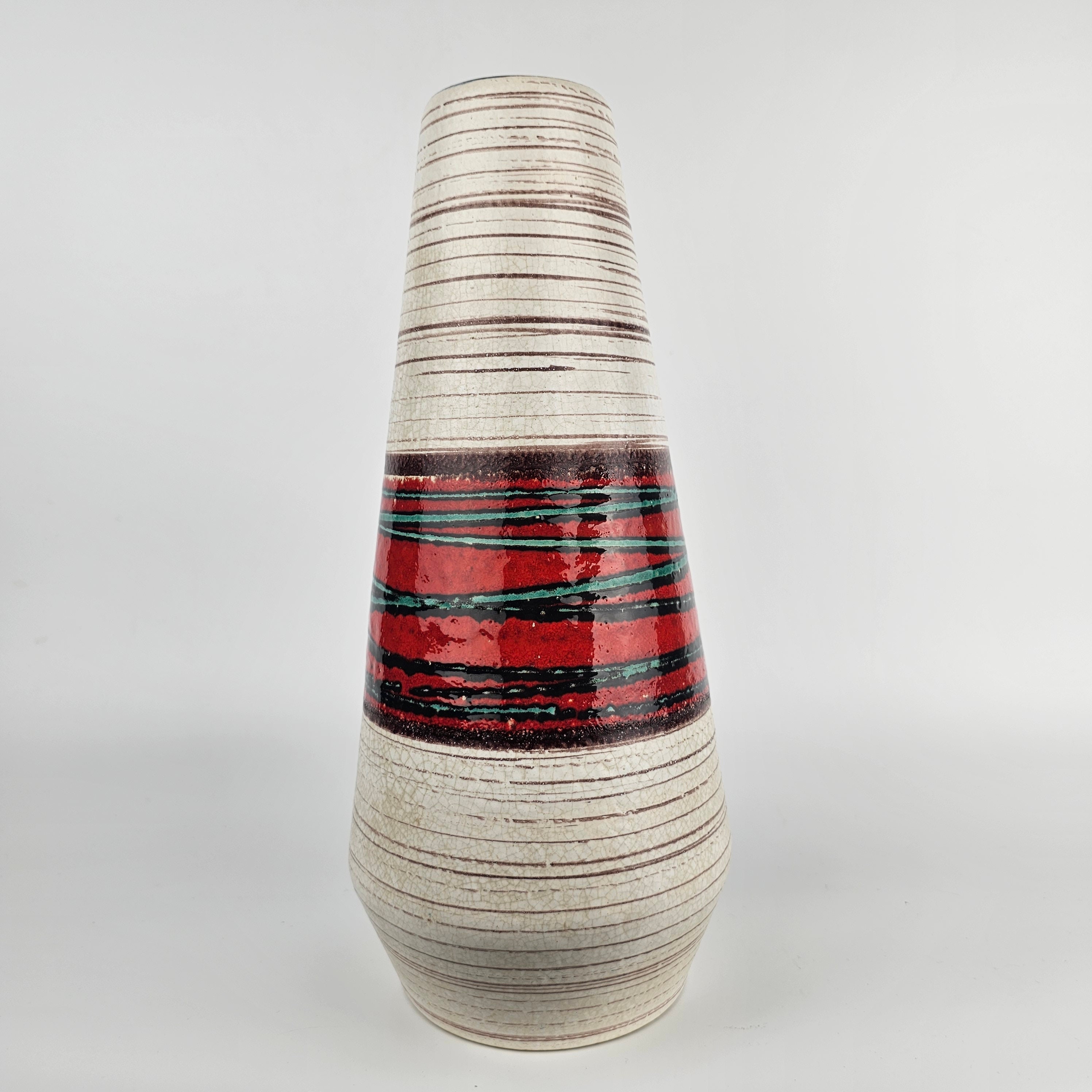 East Germany Fat Lava by VEB 東ドイツ ヴィンテージ Retro West German Bay Keramik Vase - Fat Lava Decor 71 17