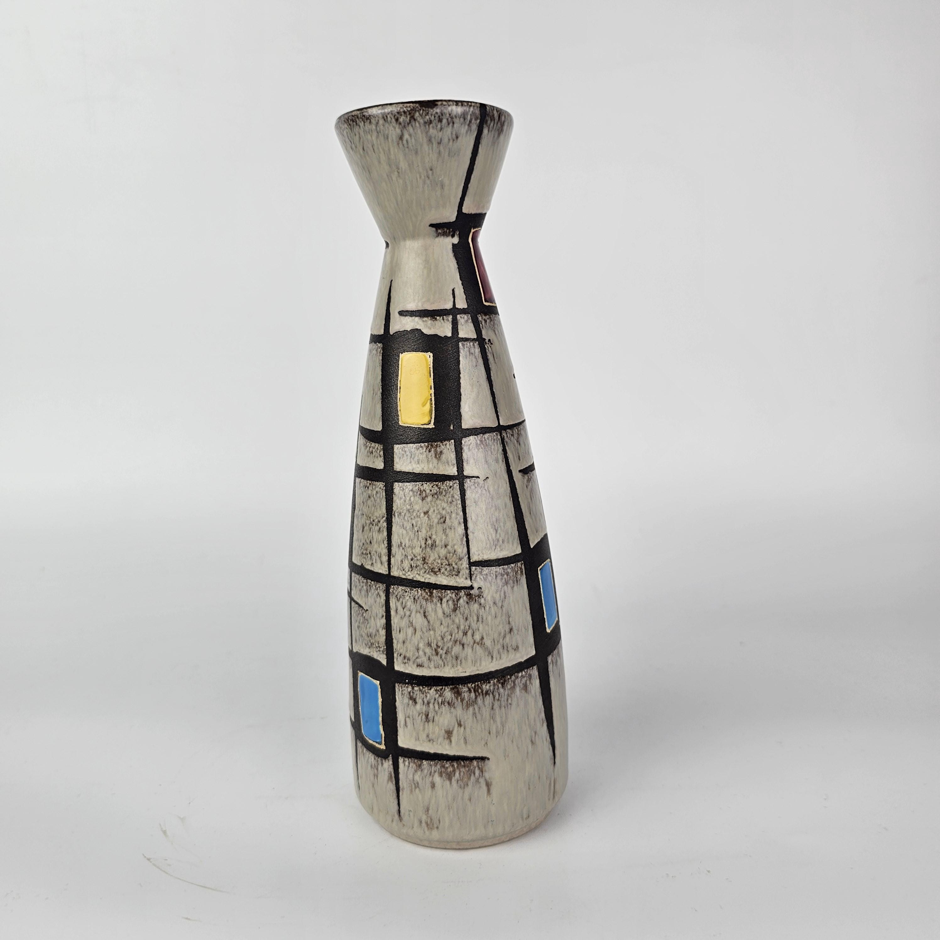 Vintage West German Fat Lava Vase Made by Bay Keramik. Model
