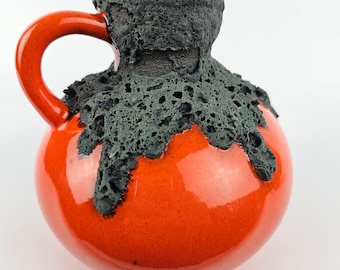 Vintage West German Fat Lava Vase Made by ES Keramik / Emons