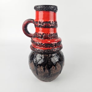 A West German Fat Lava Vase by Scheurich. The Vase is numbered: 428-26.