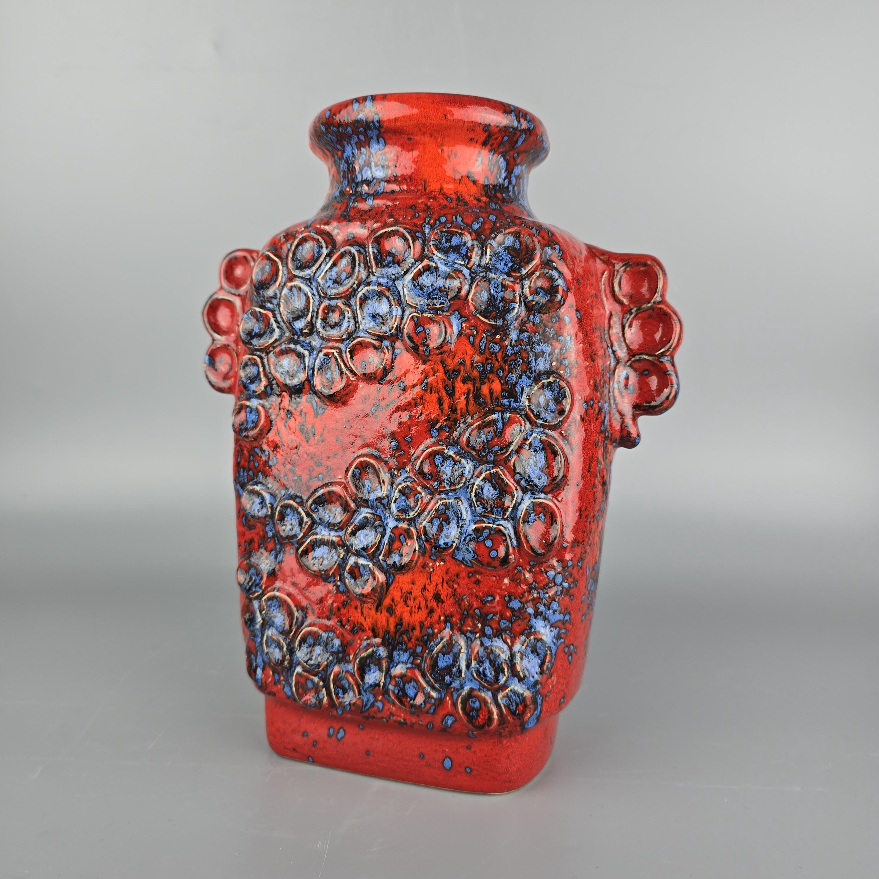 西ドイツのヴィンテージ・ファット・ラバ花瓶。Dumler & Breiden社製