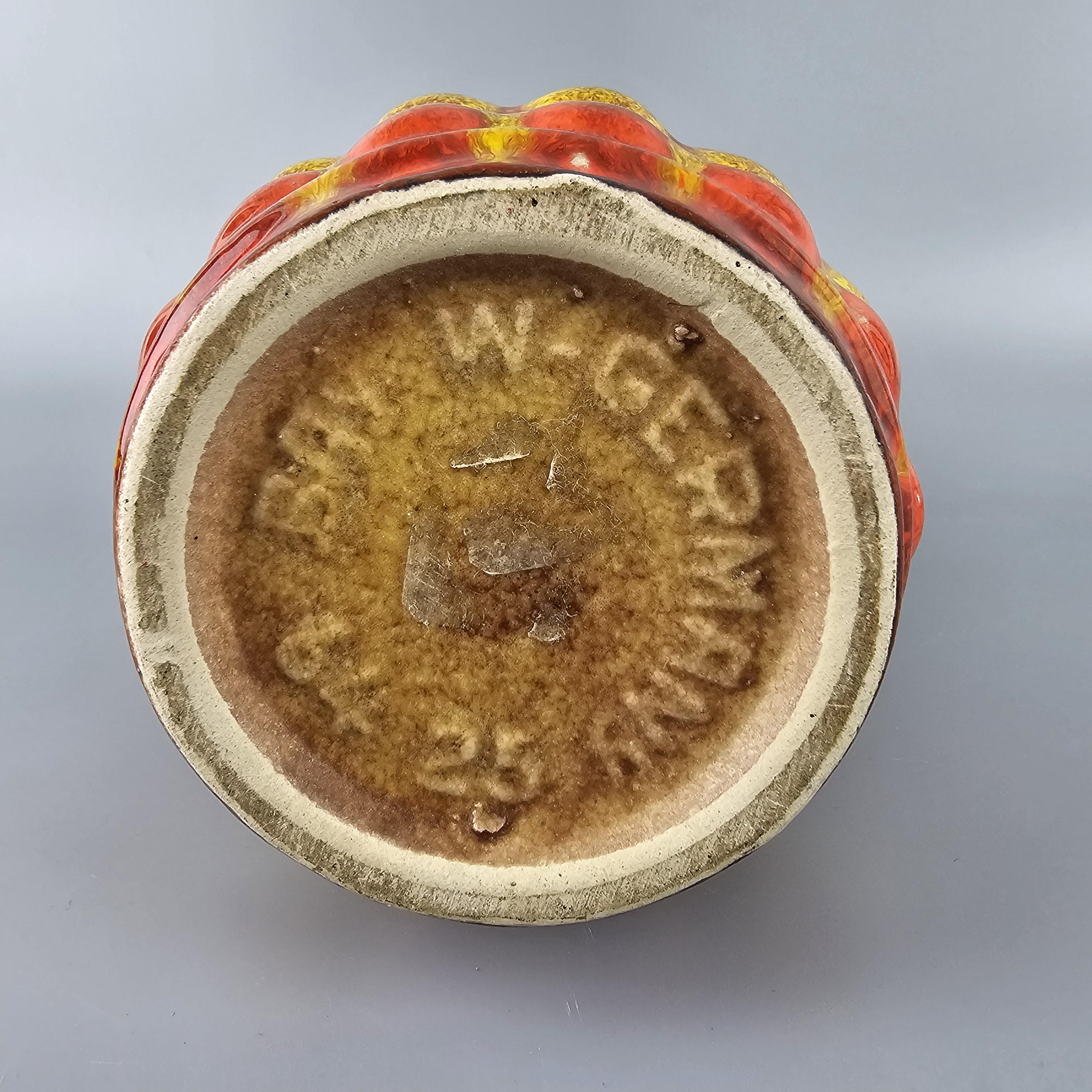 Vintage West German Fat Lava Vase. Bay Keramik, Form Number 64 25