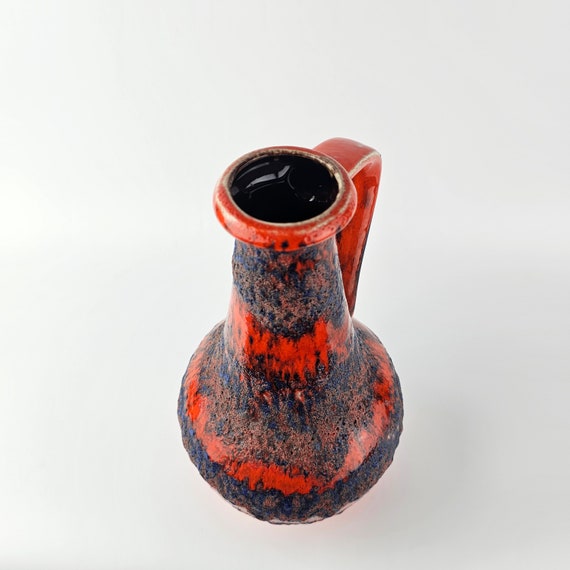 Vintage West German Fat Lava Vase Made by Bay Keramik. Shape