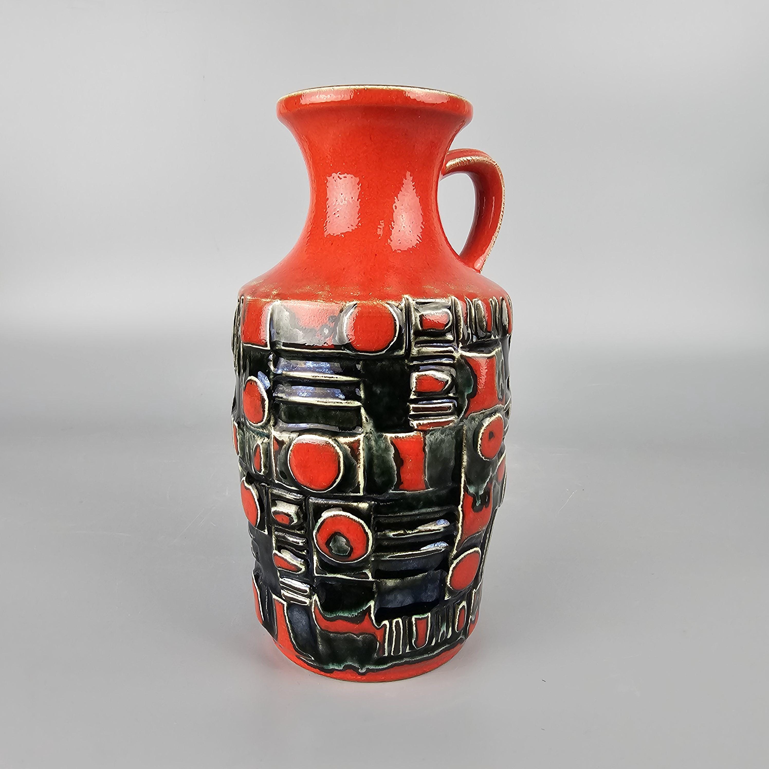 Vintage West German Fat Lava Vase. Uebelacker / U-keramik, Form