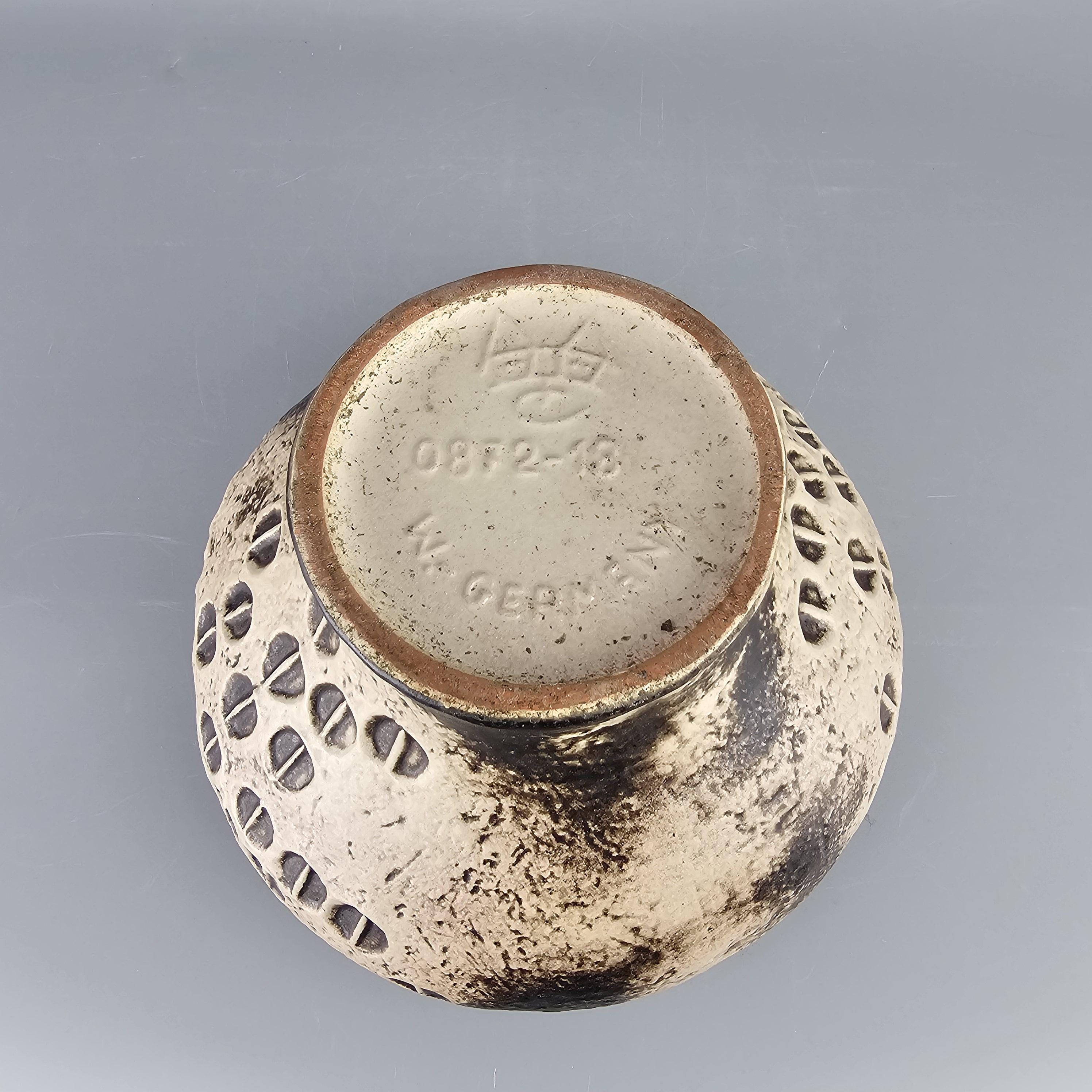 ビンテージの西ドイツの Fat Lava 花瓶。 Carstens Tonnieshof