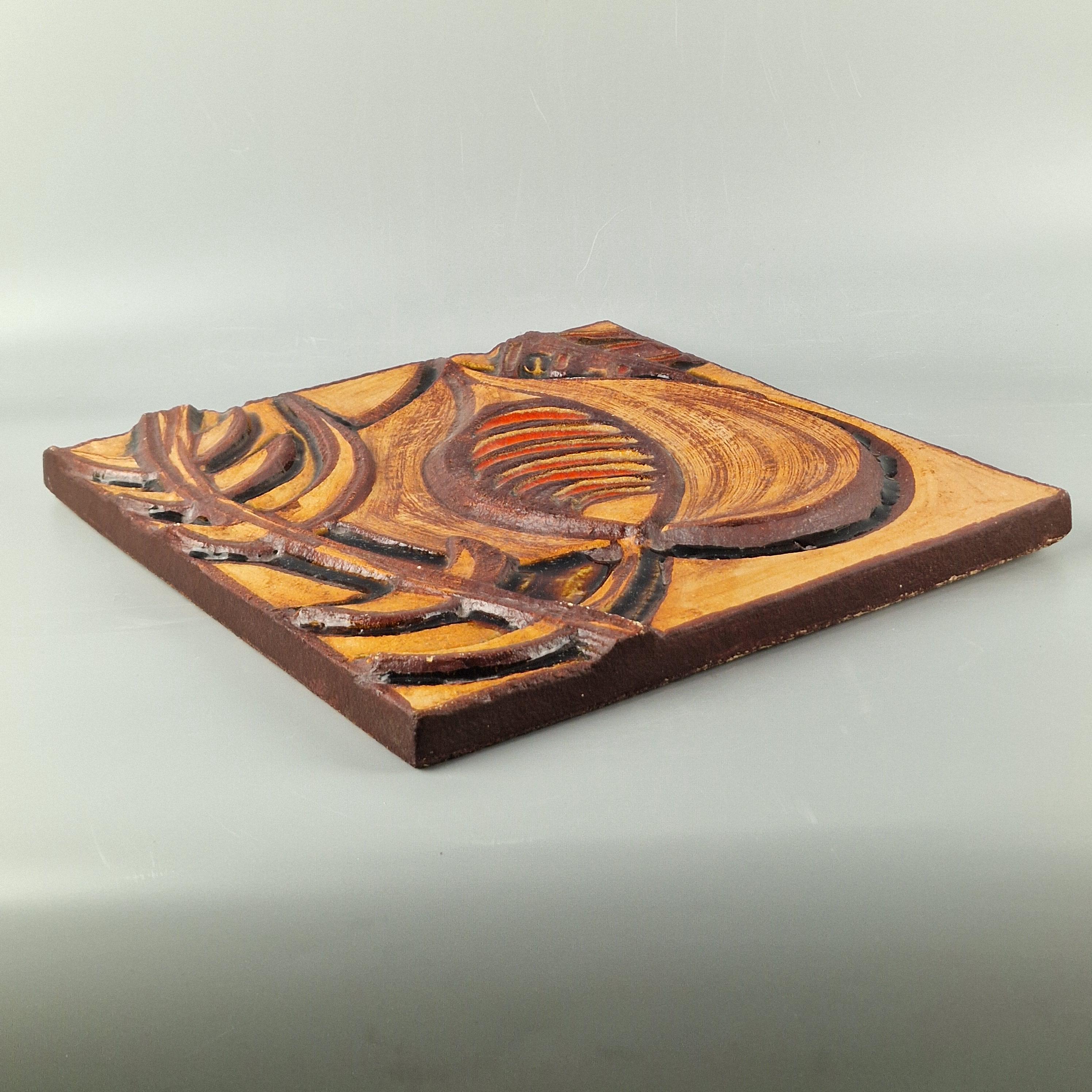 Vintage Wall Plaque/wall Relief. Soholm, Denmark, Model Number