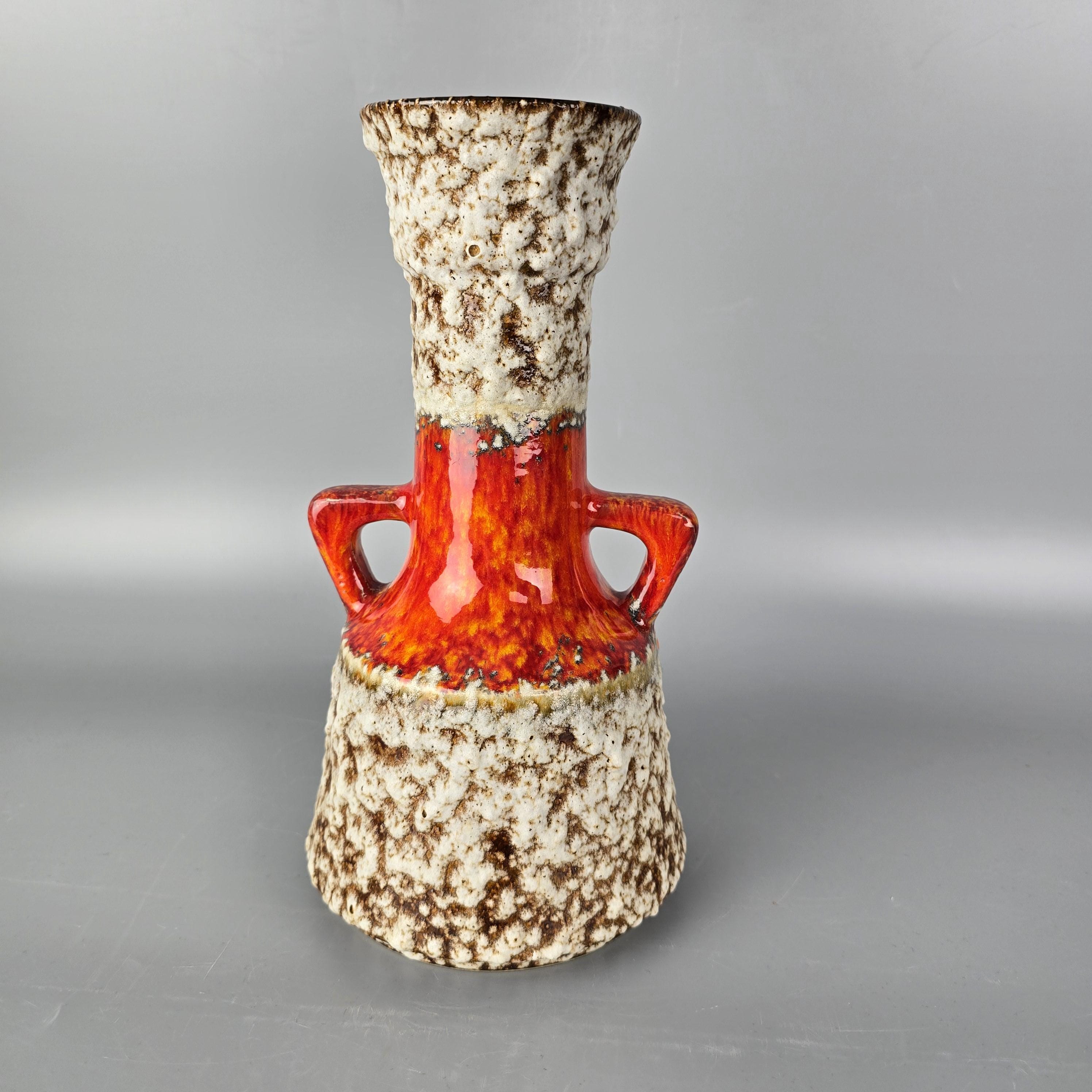 Vintage West German Fat Lava Vase. Jopeko, Model Number 433 30