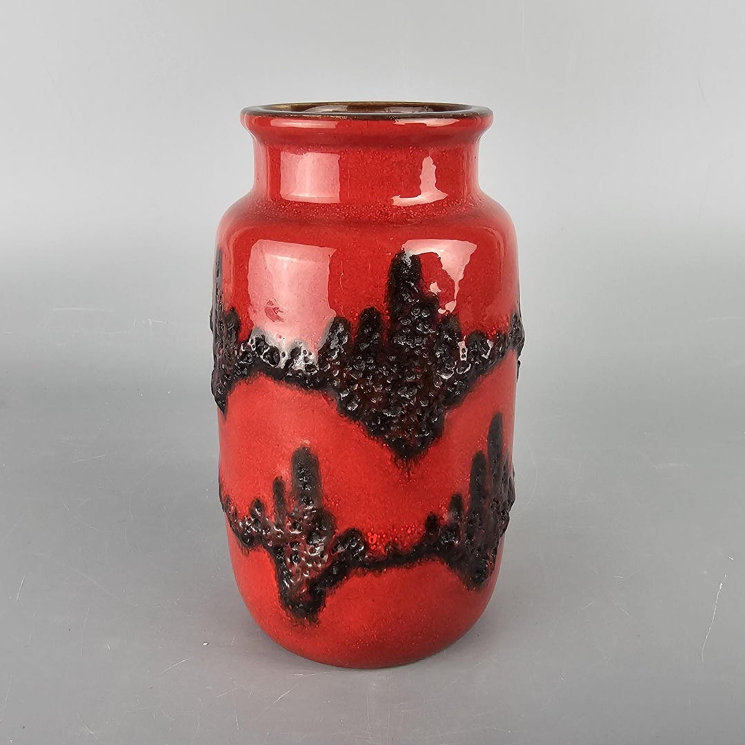 【hkさま専用】西ドイツ製　ファットラバ　ビンテージ花瓶 Scheurich 社製の西ドイツのビンテージ Fat Lava 花瓶。フォーム番号