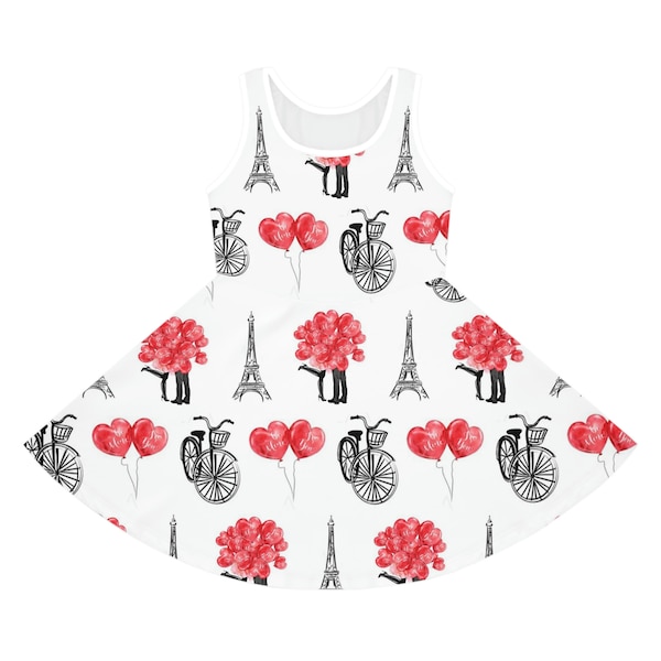 Eiffel Tower Pattern Print Dress