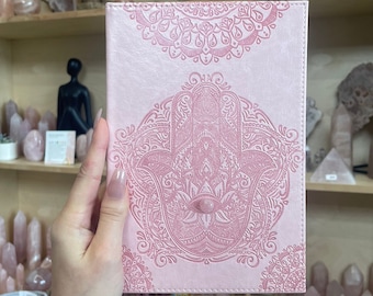 Hamsa Journal Pink Leather
