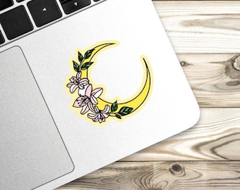 Crescent Moon — Waterproof Matte Vinyl Sticker