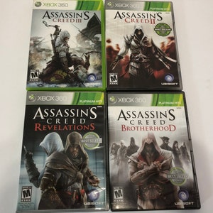 Assassin's Creed XBOX 360 Game Bundle 2, 3 + Brotherhood & Revelations Fast  Ship