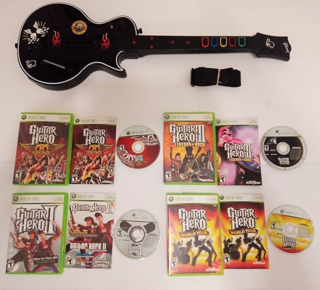 XBOX360 ギターヒーローⅢ　レスポールコントローラー Amazon.com: Xbox 360 Les Paul Wireless Guitar : Video Games