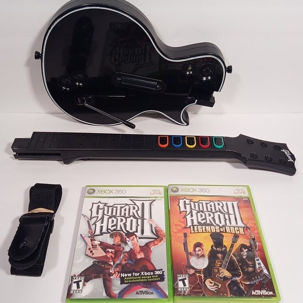 Guitar Hero Guitar Xbox 360 Etsy