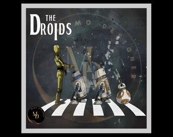 The Droids Imperial Road Digital Print Png, Star Wars Png, Droids Abbey Road, Cute Starwars Characters, StarWars Family, Star Wars Funny Png