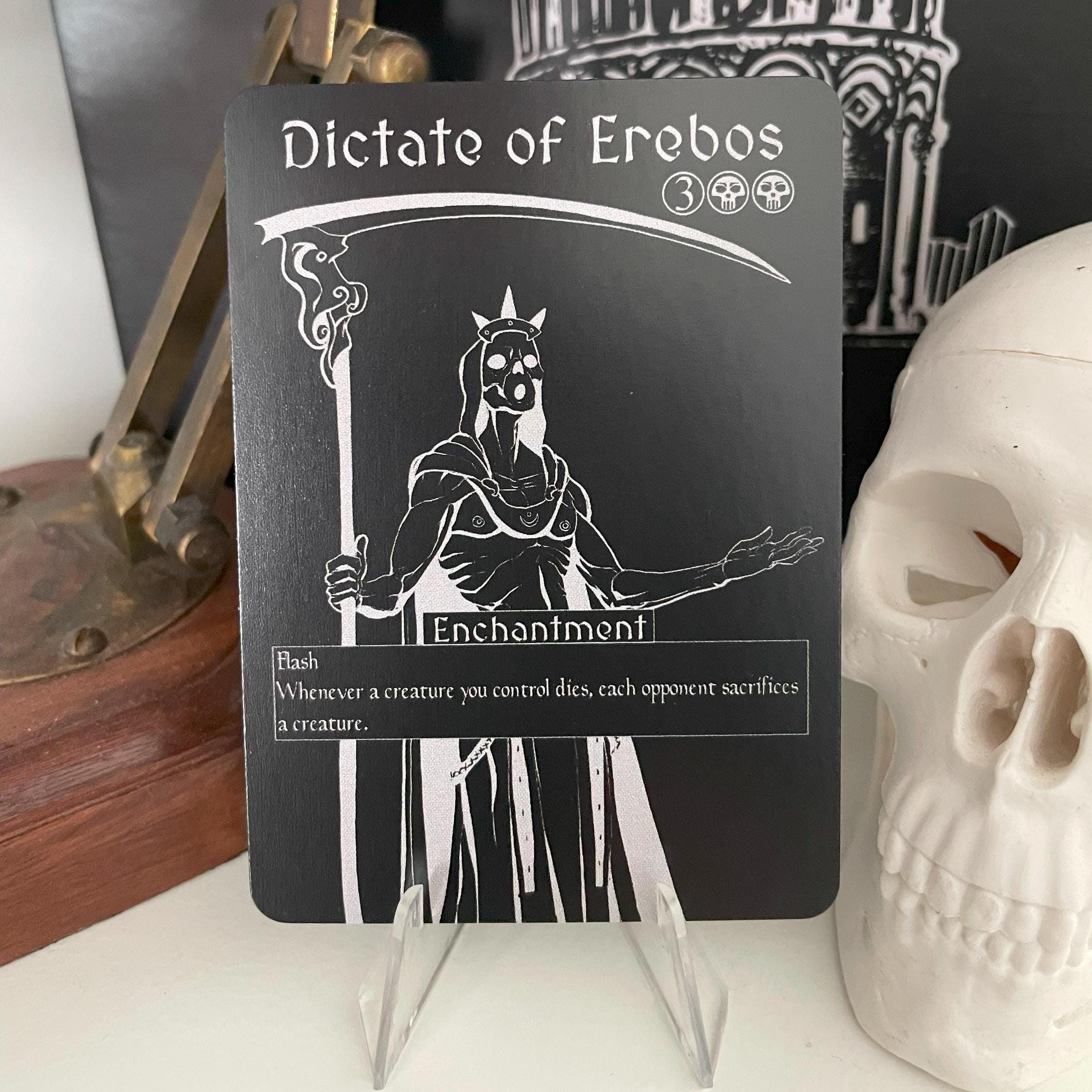 【中古】 The Engraving EREBOS Dictate of Erebos - Goblin Forged Artist Proxy - Etsy