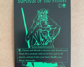Survival of the Fittest Custom Made Game Card Proxy - Etsy