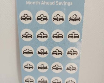 Month ahead / Savings for car Insurance# 1 and Car Insurance #2 / A6 savings Challenge