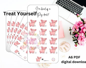 Treat Yourself savings / I'm kind of a big deal!! / A6 Savings challenge for all budgets