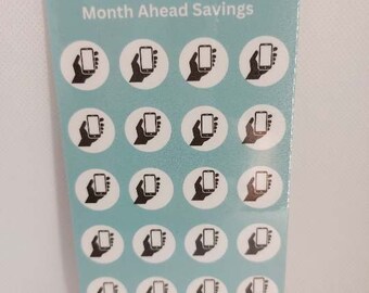 Month Ahead / Cell phone # 1  and Cell phone # 2 Savings / A6 Savings Challenge