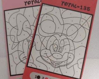 Mickey and Minnie save by numbers /  A6 savings challenge