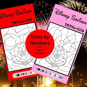 Paint by numbers Savings. Includes 2 savings challenges.