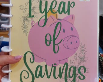 1 Year of Savings Binder. Includes 36 Fun savings games and Challenges to save for the whole year!!!!